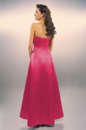 Fuchsia pink bridesmaid dress - back